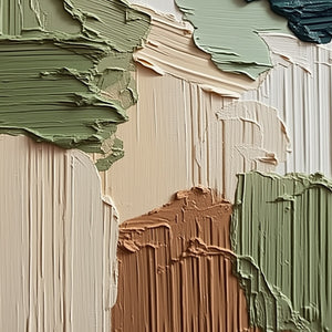 EARTHEN STRATA: Vertical Wabi Sabi Textured Abstract Painting