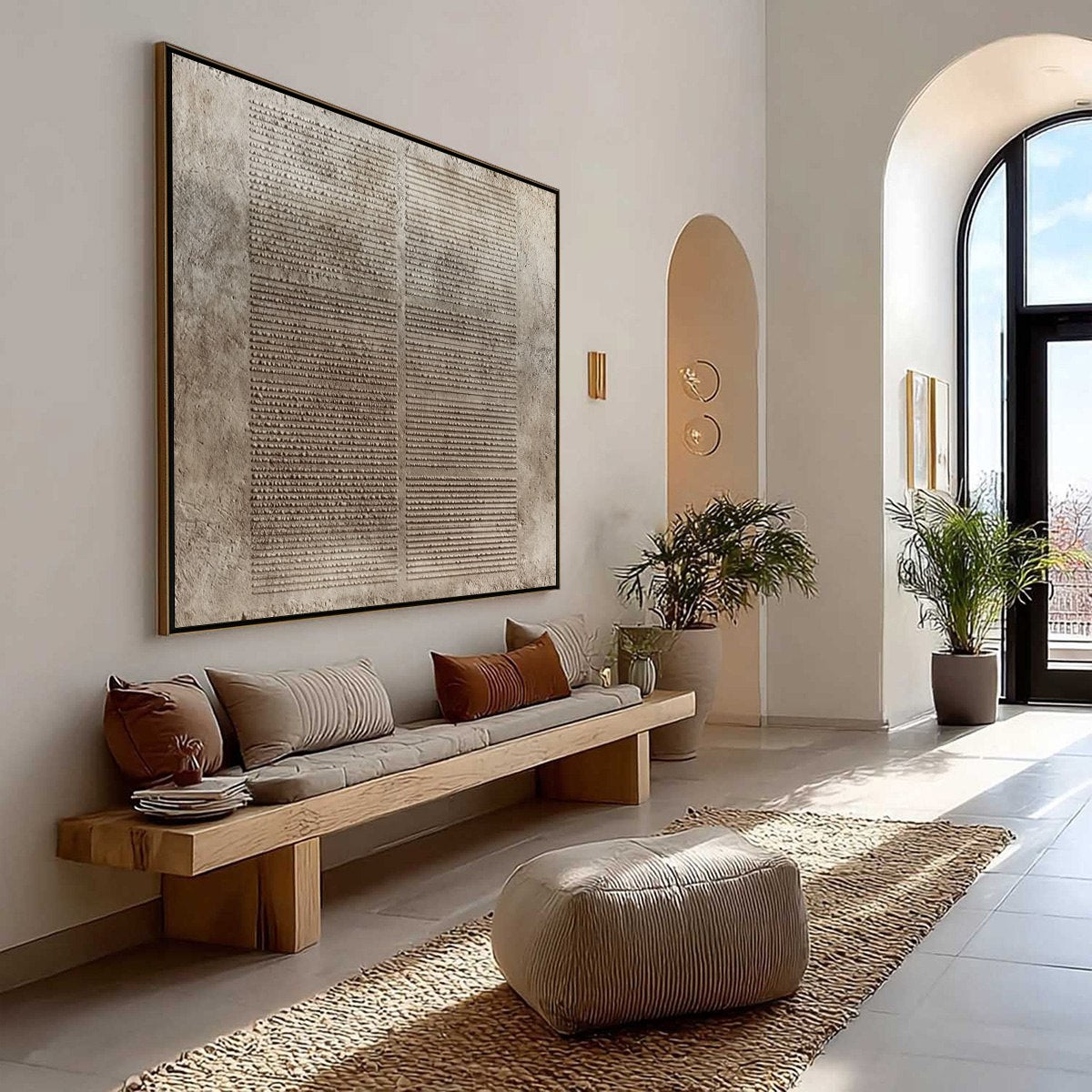 EARTHEN TABLET: Textured Wabi Sabi Minimalist Abstract Painting