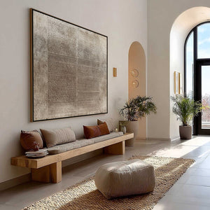 EARTHEN TABLET: Textured Wabi Sabi Minimalist Abstract Painting