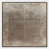 EARTHEN TABLET: Textured Wabi Sabi Minimalist Abstract Painting