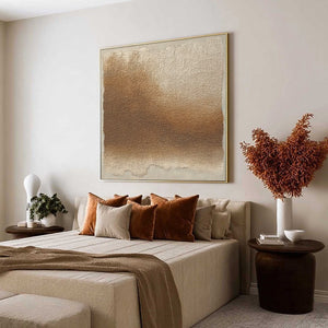 EARTHEN VEIL: Large Textured Wabi Sabi Abstract Painting