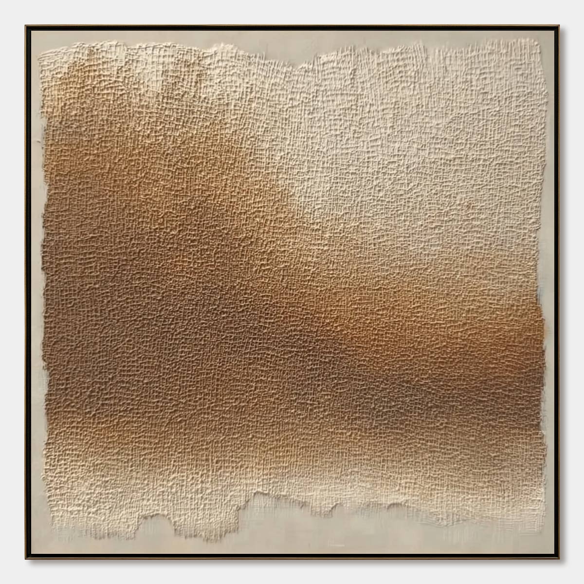 EARTHEN VEIL: Large Textured Wabi Sabi Abstract Painting