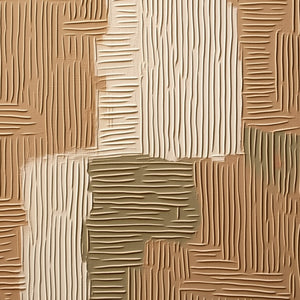 EARTHEN WEAVE: Textured Wabi Sabi Abstract Painting in Neutral Tones