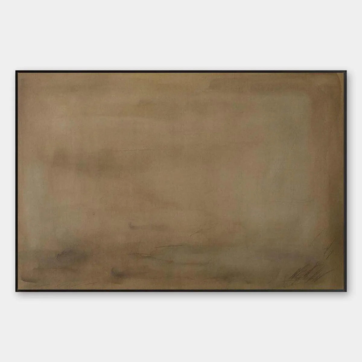 Minimalist Abstract Painting in Brown