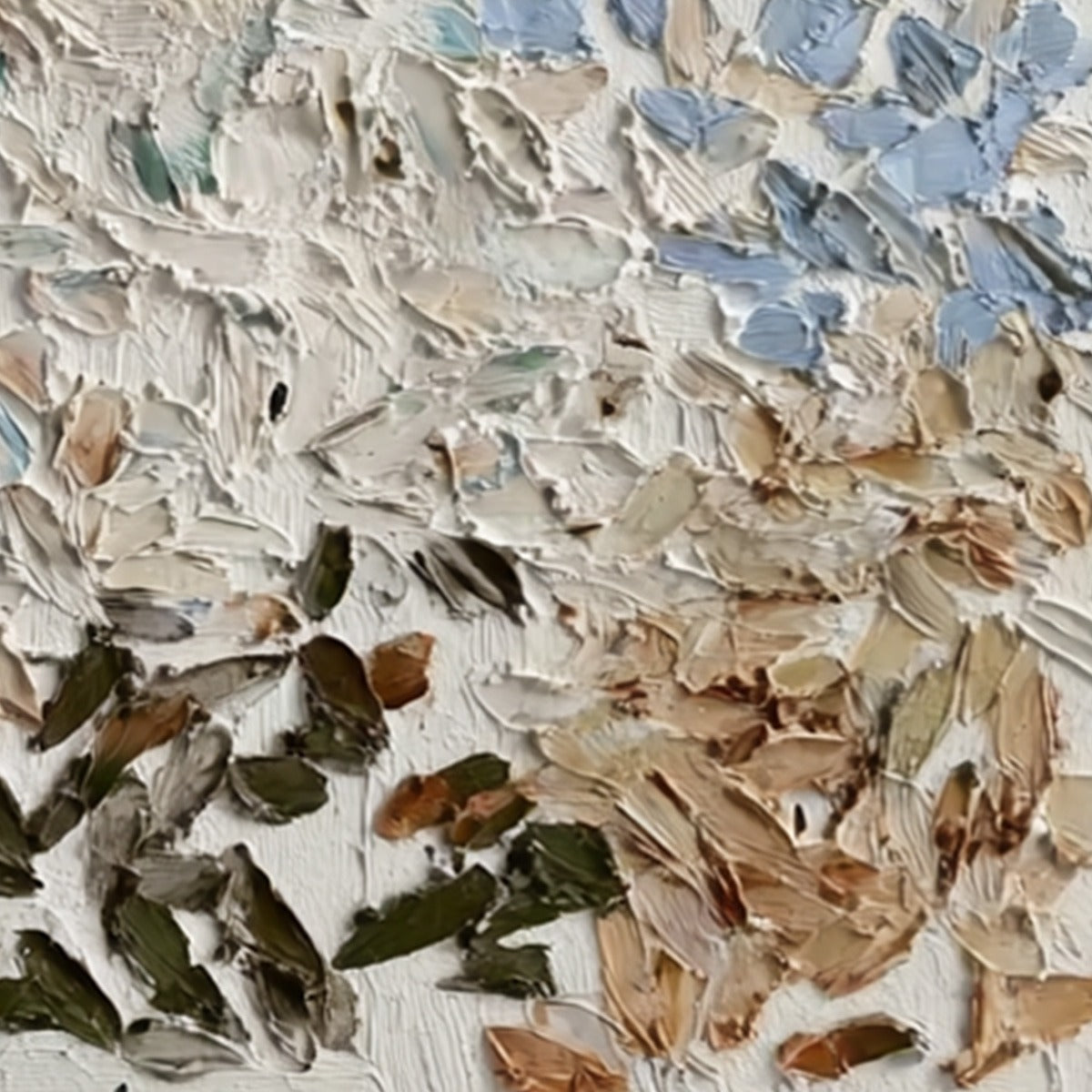 EARTH'S MOSAIC: Textured Wabi Sabi Abstract Impasto Painting