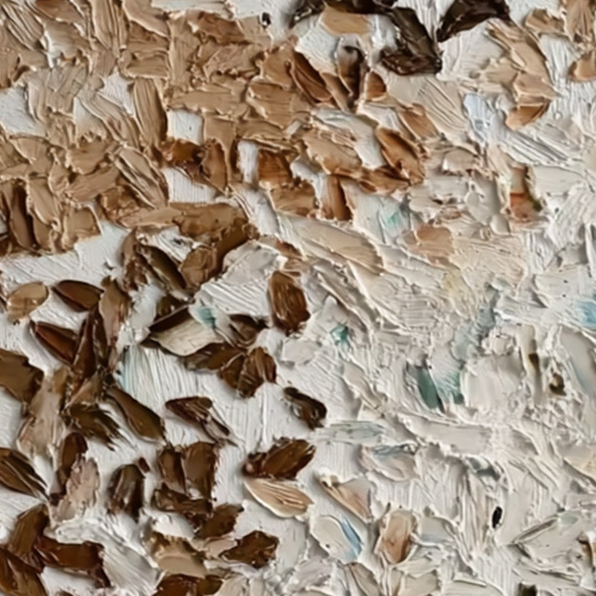 EARTH'S MOSAIC: Textured Wabi Sabi Abstract Impasto Painting