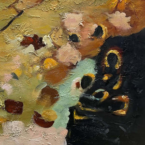 EARTH TONES Abstract Organic Textured Oil Painting