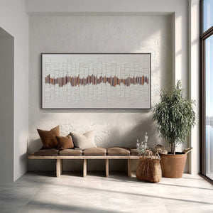 ECHOES IN SILENCE: Large Textured Minimalist Abstract Wall Art