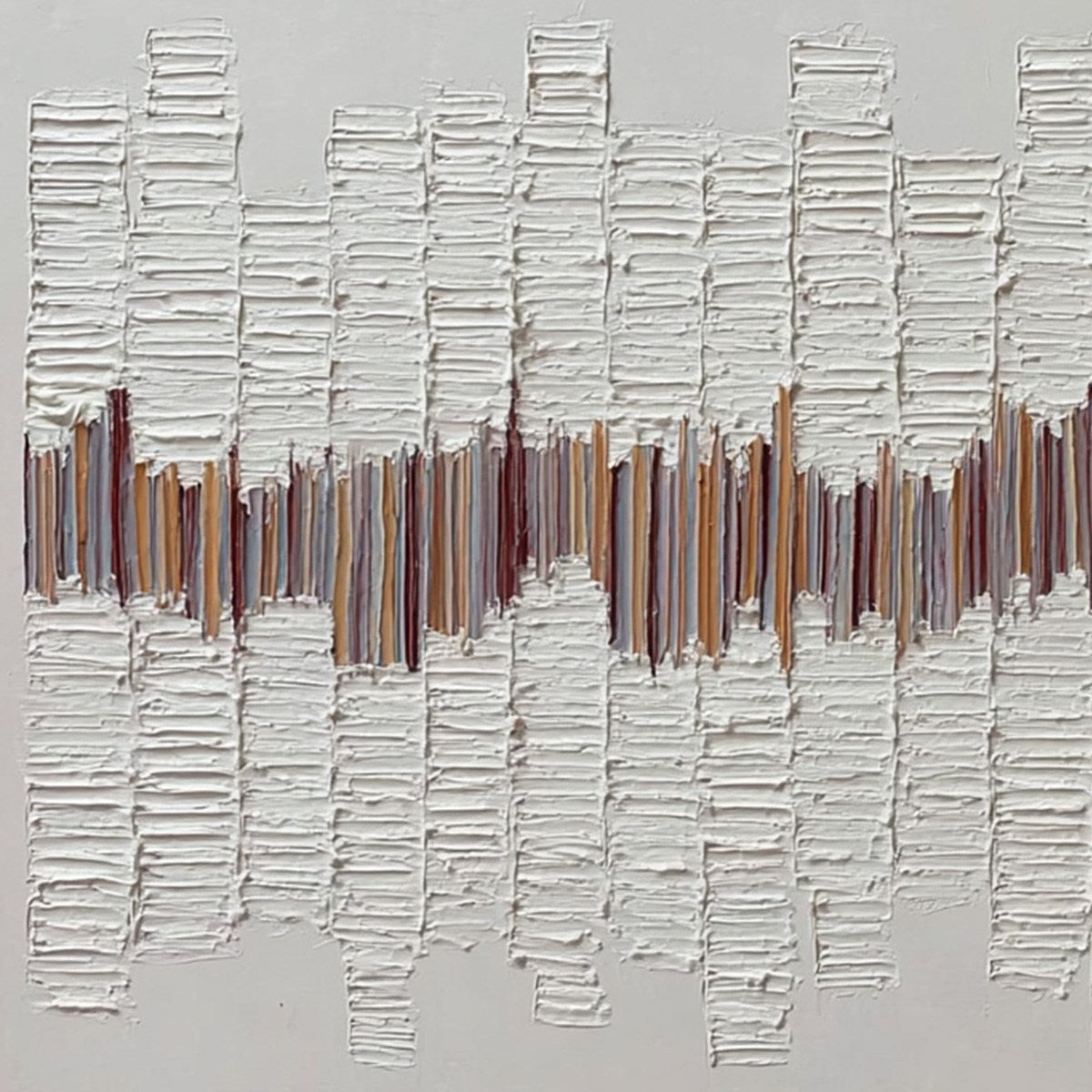 ECHOES IN SILENCE: Large Textured Minimalist Abstract Wall Art
