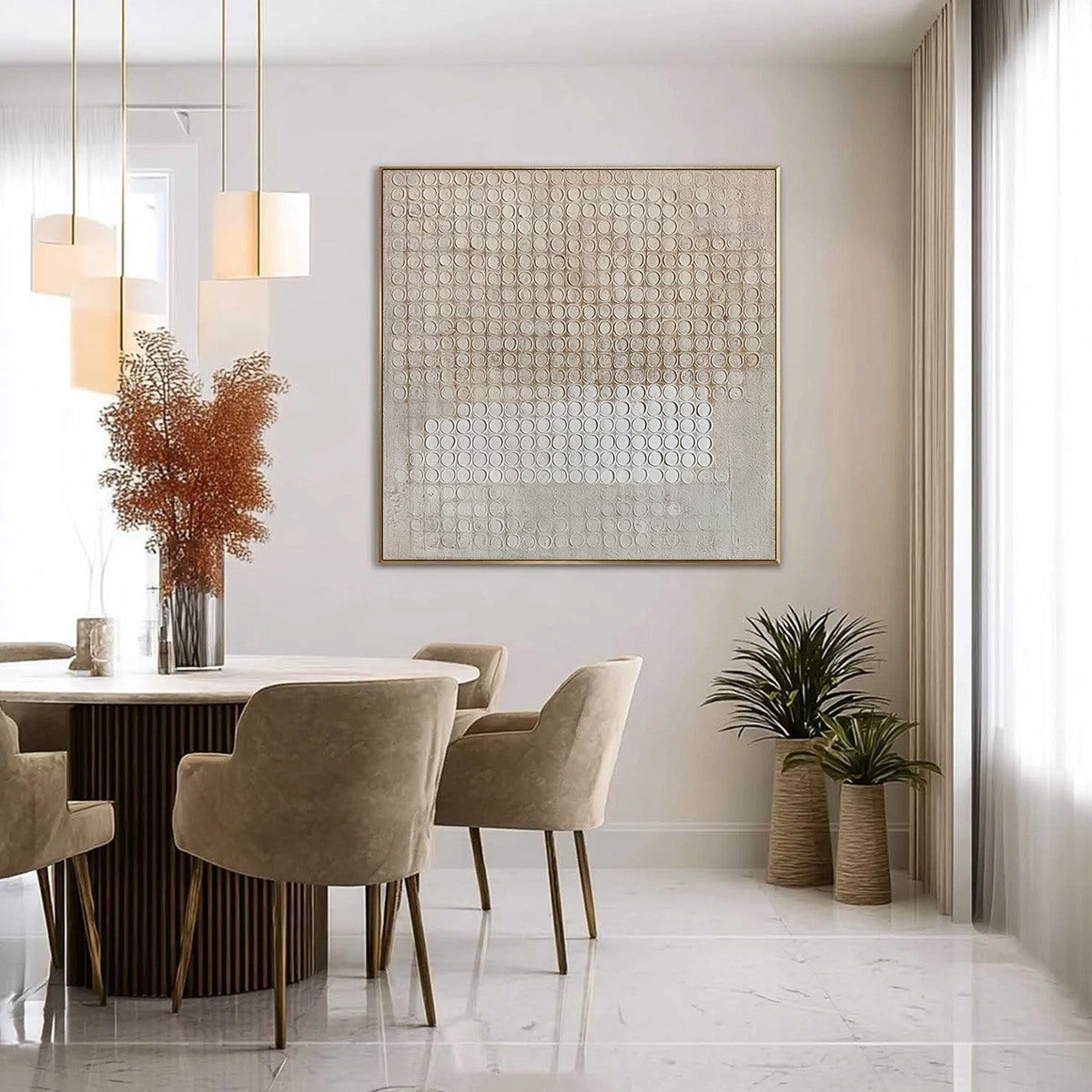 ECHOES IN SILENCE: Large Wabi Sabi Textured Minimalist Abstract Painting