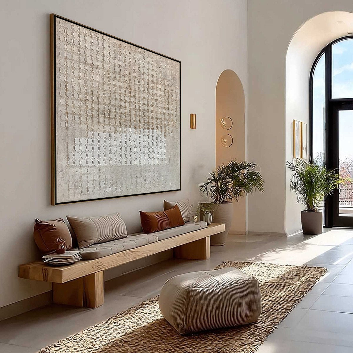 ECHOES IN SILENCE: Large Wabi Sabi Textured Minimalist Abstract Painting