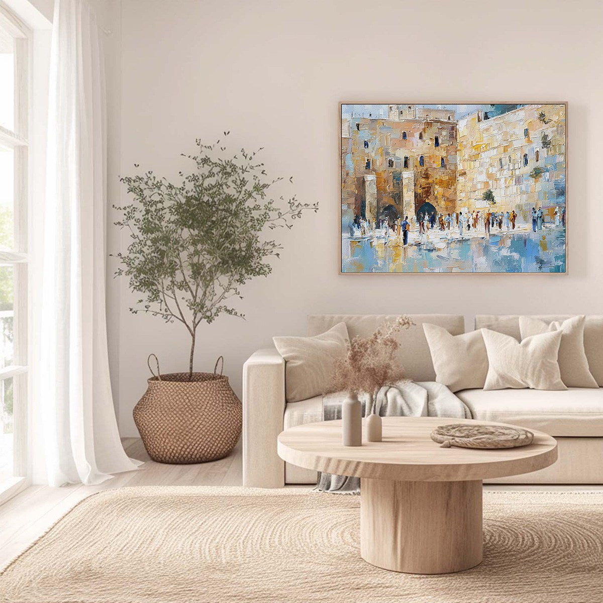 ECHOES OF ETERNITY: Textured Impasto Painting of a Historic Cityscape