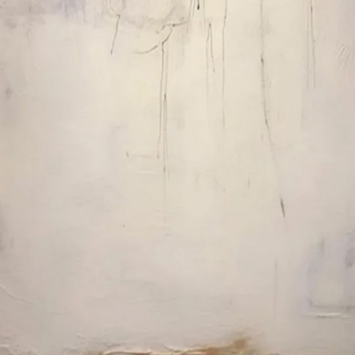 ECHOES OF SILENCE: Large Vertical Wabi Sabi Abstract Painting