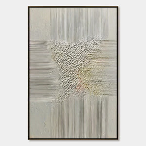 ECHOES OF STILLNESS: Vertical Wabi Sabi Textured Abstract Wall Art