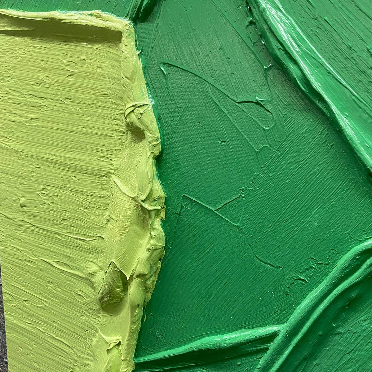 EMERALD FAIRWAY: Textured Impasto Golf Scene Painting