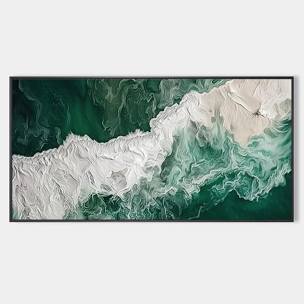 Abstract Ocean Painting, Horizontal Wall Art