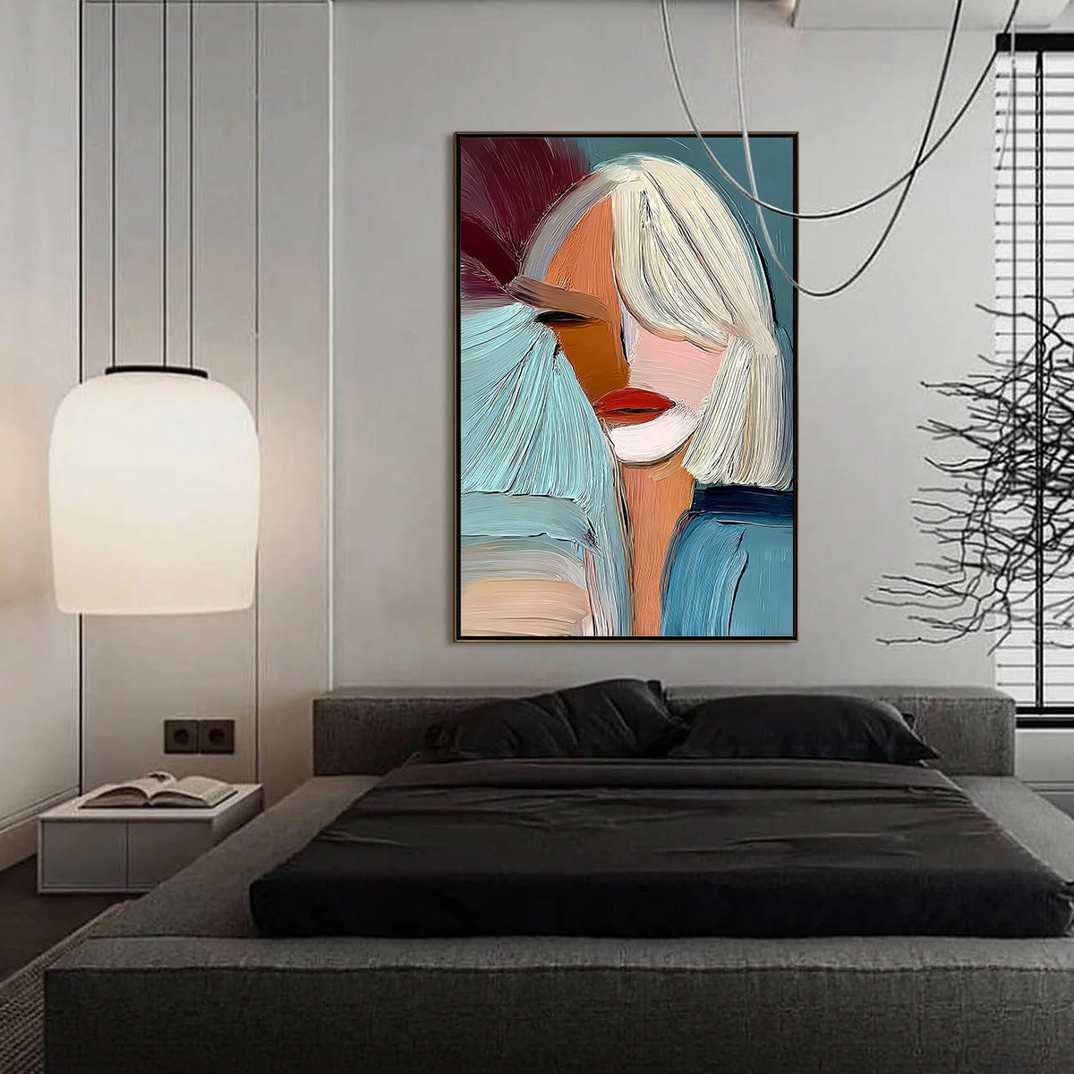 ENIGMA: Modern Abstract Portrait Painting of a Woman