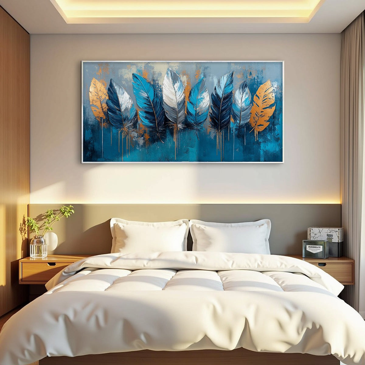 ETHEREAL FEATHERS: Textured Still Life Oil Painting