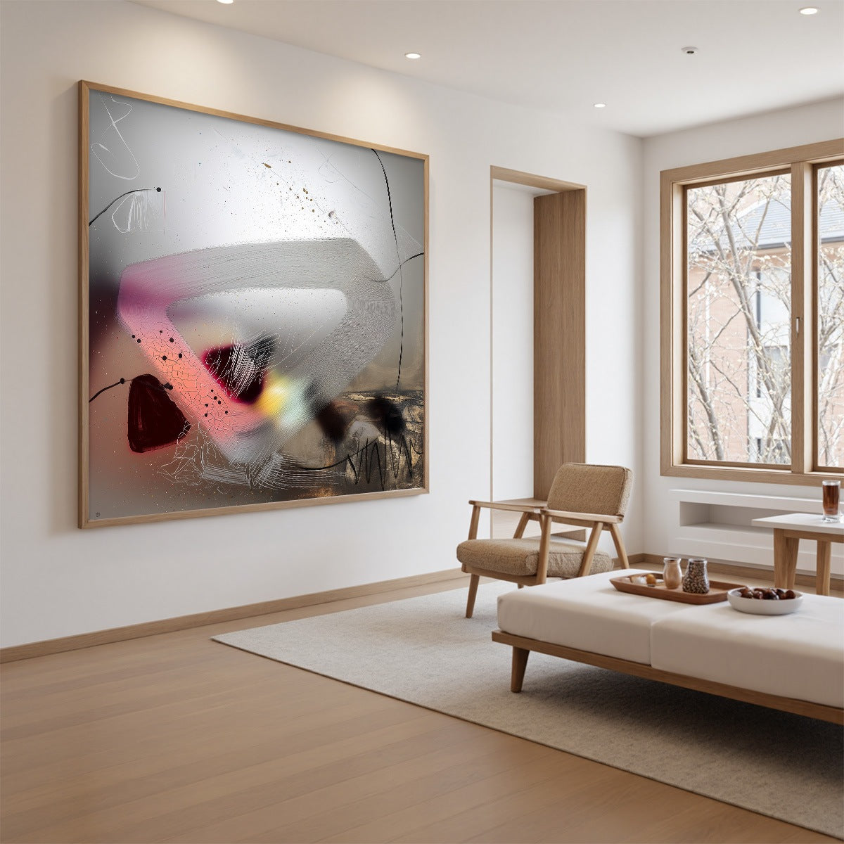 ETHEREAL WHISPERS: Abstract Mixed Media Oil Painting