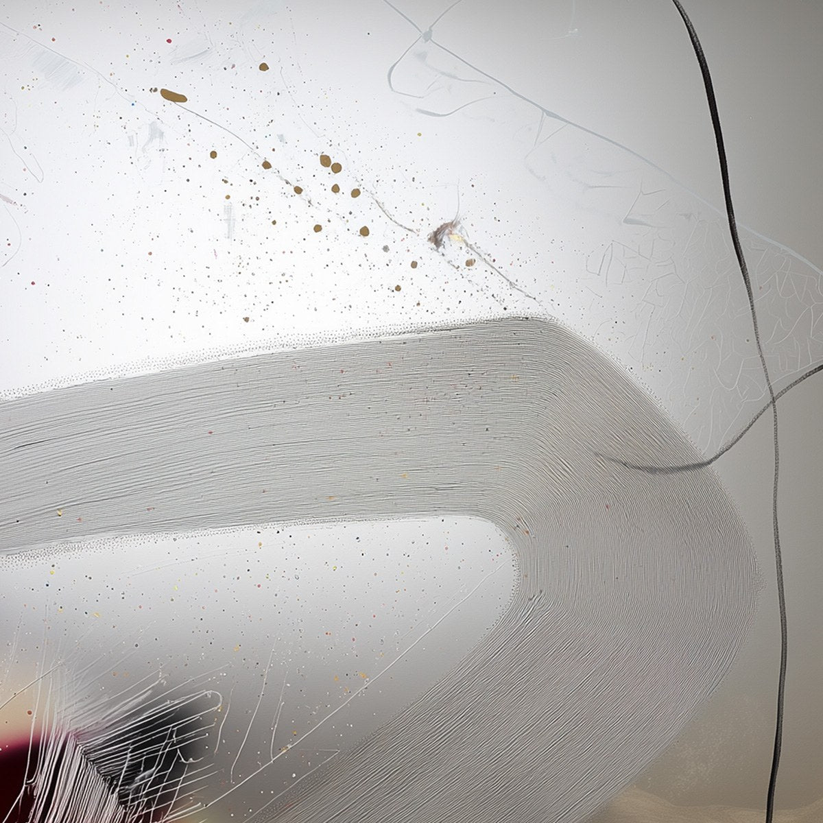 ETHEREAL WHISPERS: Abstract Mixed Media Oil Painting