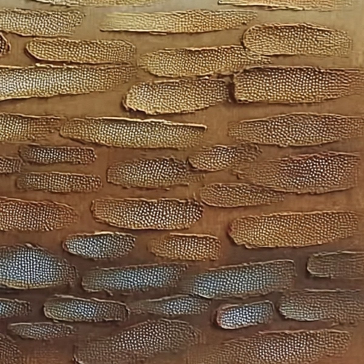 Earthen Strata: Textured Abstract Wabi Sabi Oil Painting on Canvas