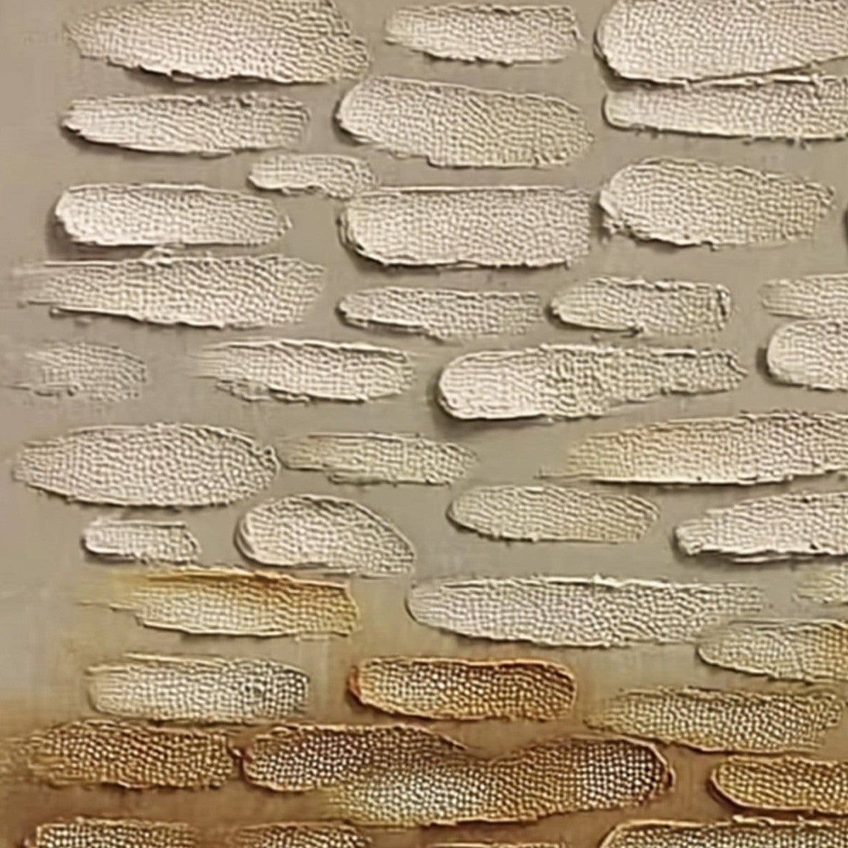 Earthen Strata: Textured Abstract Wabi Sabi Oil Painting on Canvas