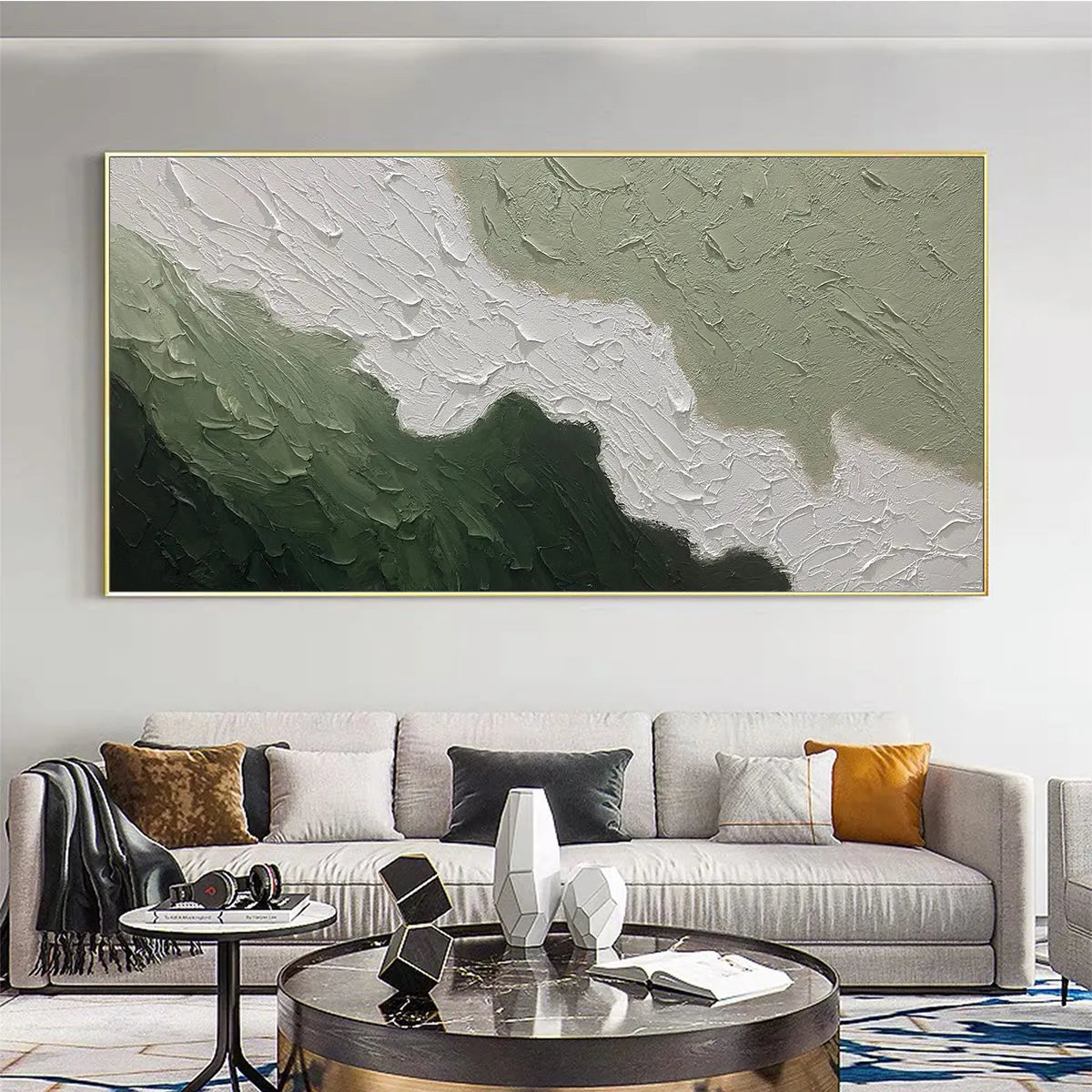 Textured Abstract Landscape Painting