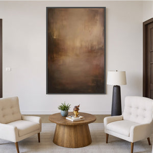 FADING EMBER: Wabi Sabi Abstract Art for Sophisticated Spaces