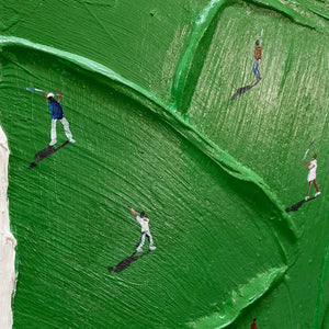 FAIRWAY DANCE: Textured Impasto Golf Scene Painting