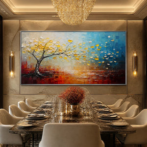 FESTIVAL TREE: Colorful Tree by Water Painting