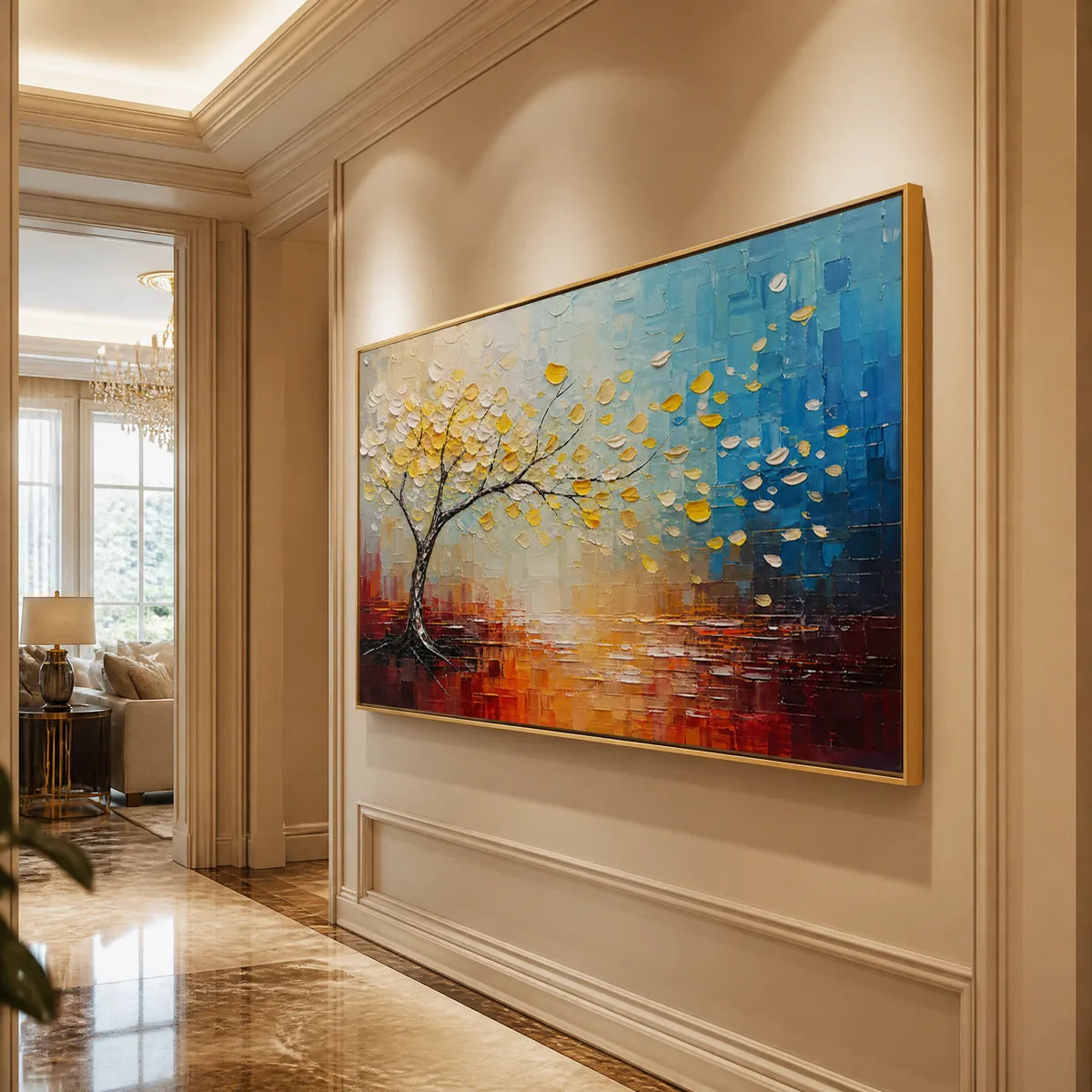 FESTIVAL TREE: Colorful Tree by Water Painting