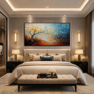FESTIVAL TREE: Colorful Tree by Water Painting