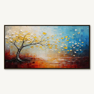 FESTIVAL TREE: Colorful Tree by Water Painting