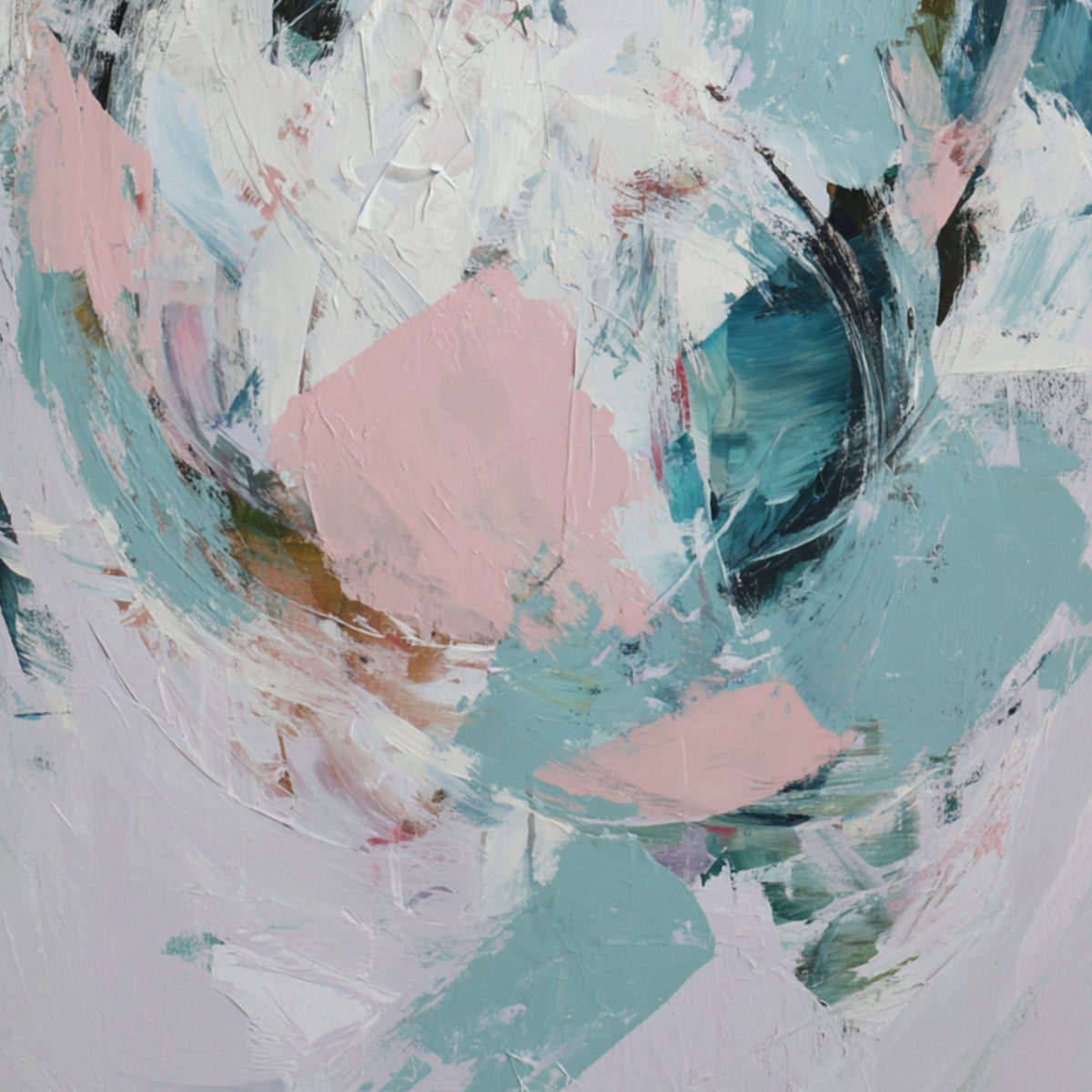 FIRST BLUSH: Textured Modern Abstract Painting
