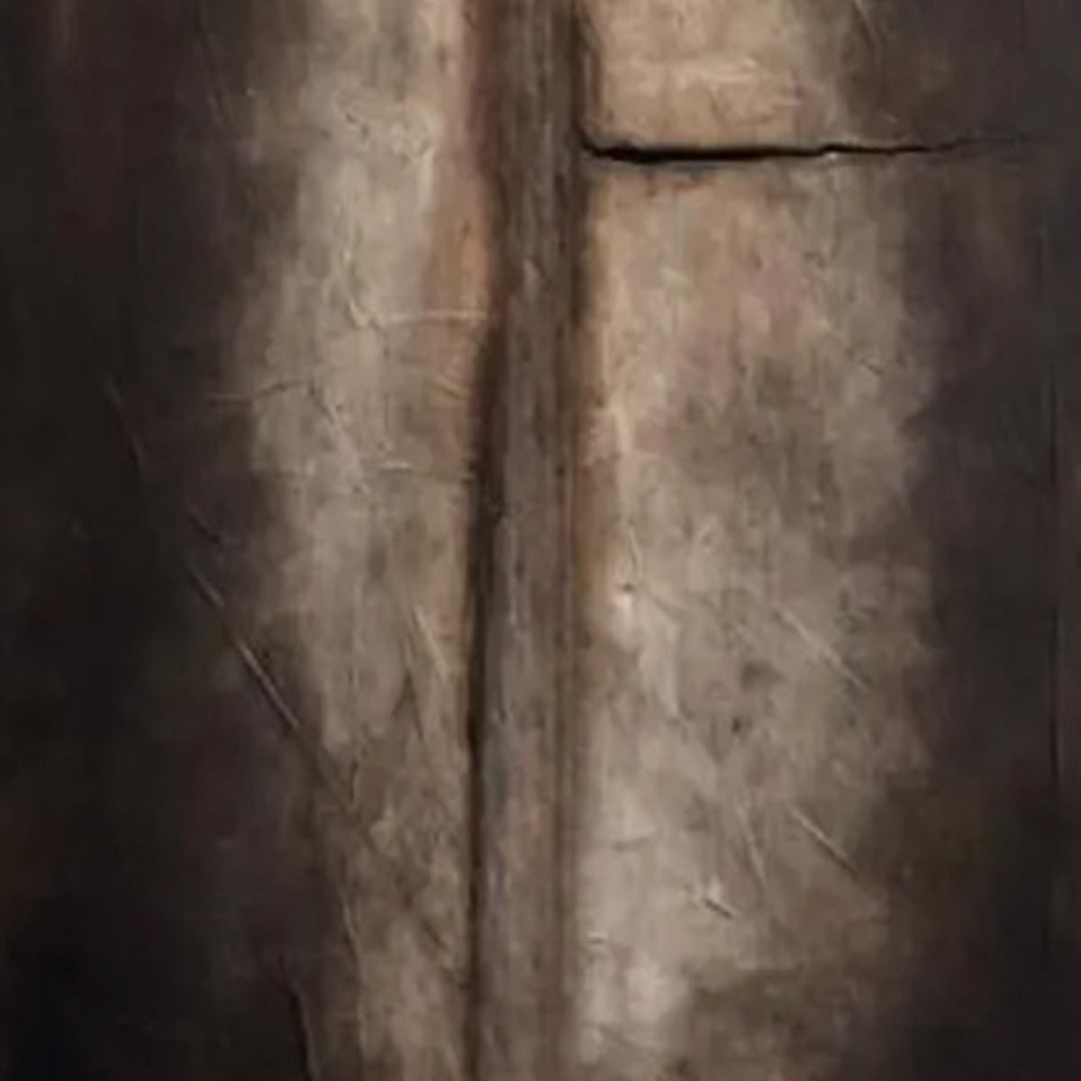 FISSURE: Large Textured Wabi Sabi Abstract Painting in Earth Tones