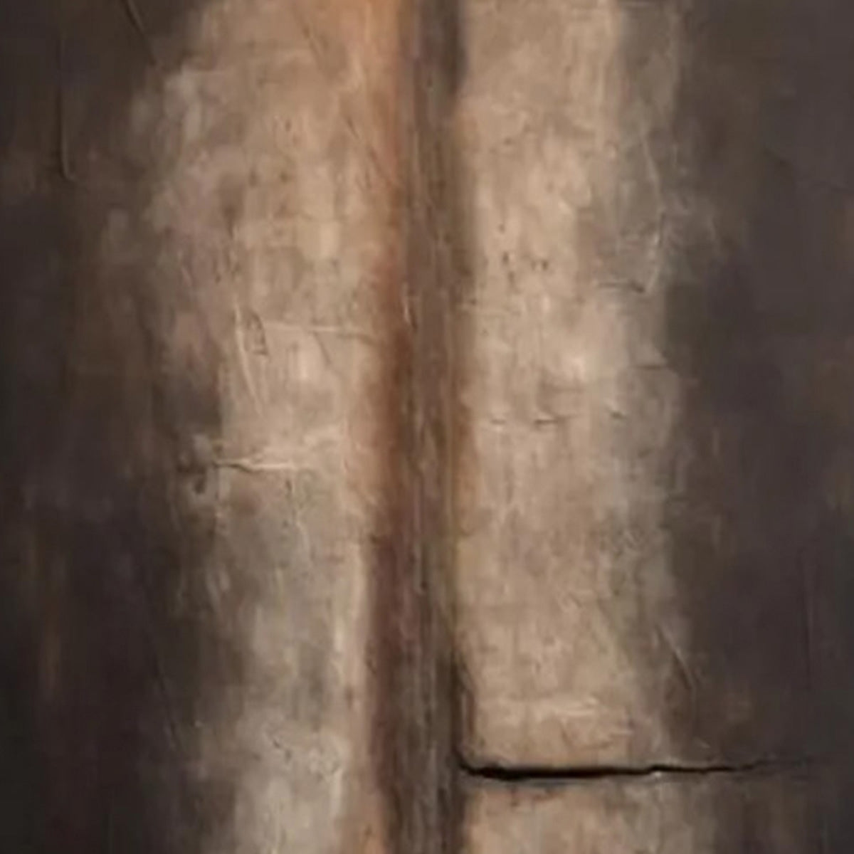 FISSURE: Large Textured Wabi Sabi Abstract Painting in Earth Tones