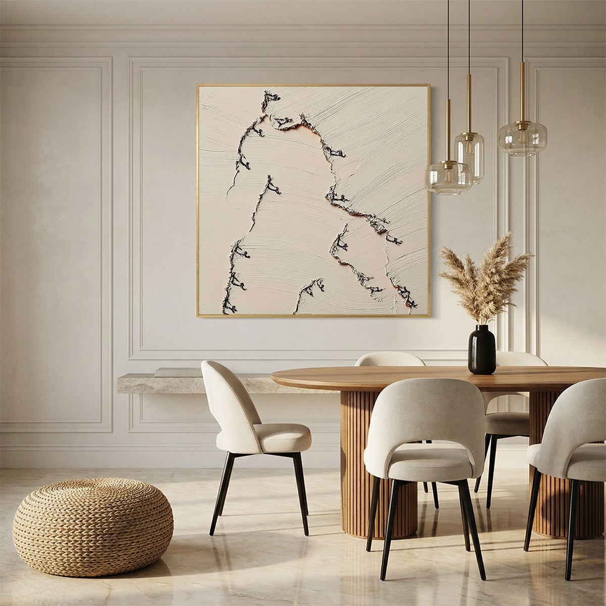 FISSURE: Wabi Sabi Inspired Textured Abstract Art