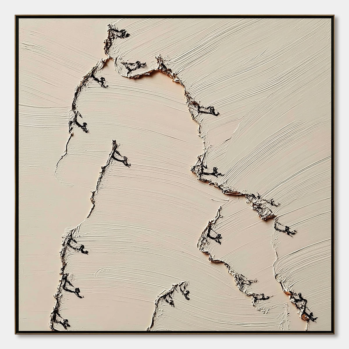 FISSURE: Wabi Sabi Inspired Textured Abstract Art