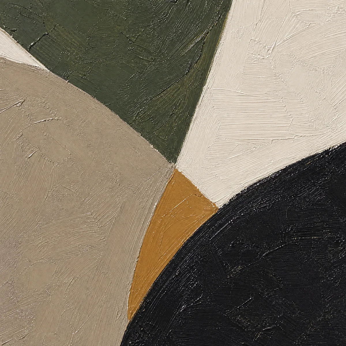 FOREST MUSE: Green Black Organic Abstract