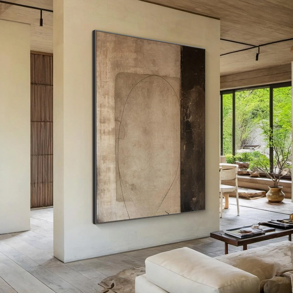 FRAGMENTED MEMORY: Wabi Sabi Style Textured Abstract Painting