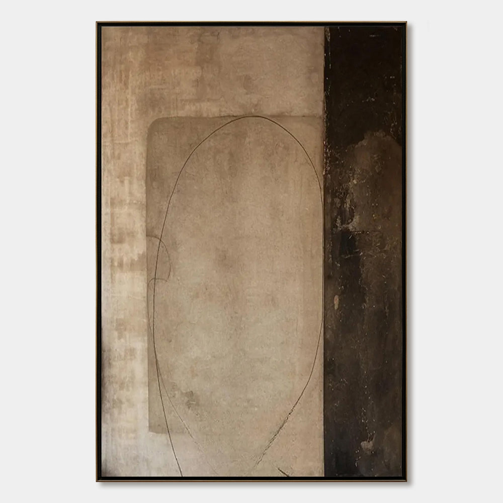 Fragmented Memory | Wabi Sabi Textured Abstract Oil Painting