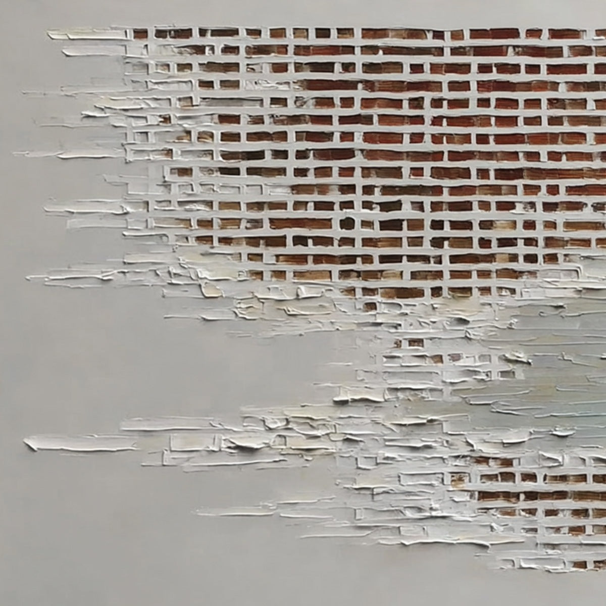 FRAGMENTS OF TIME: Textured Minimalist Architectural Abstract Painting