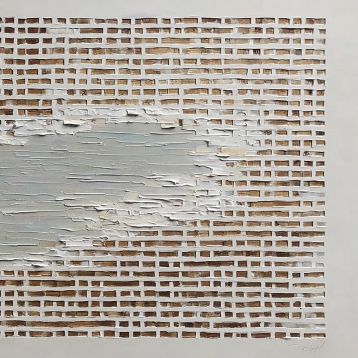 FRAGMENTS OF TIME: Textured Minimalist Architectural Abstract Painting