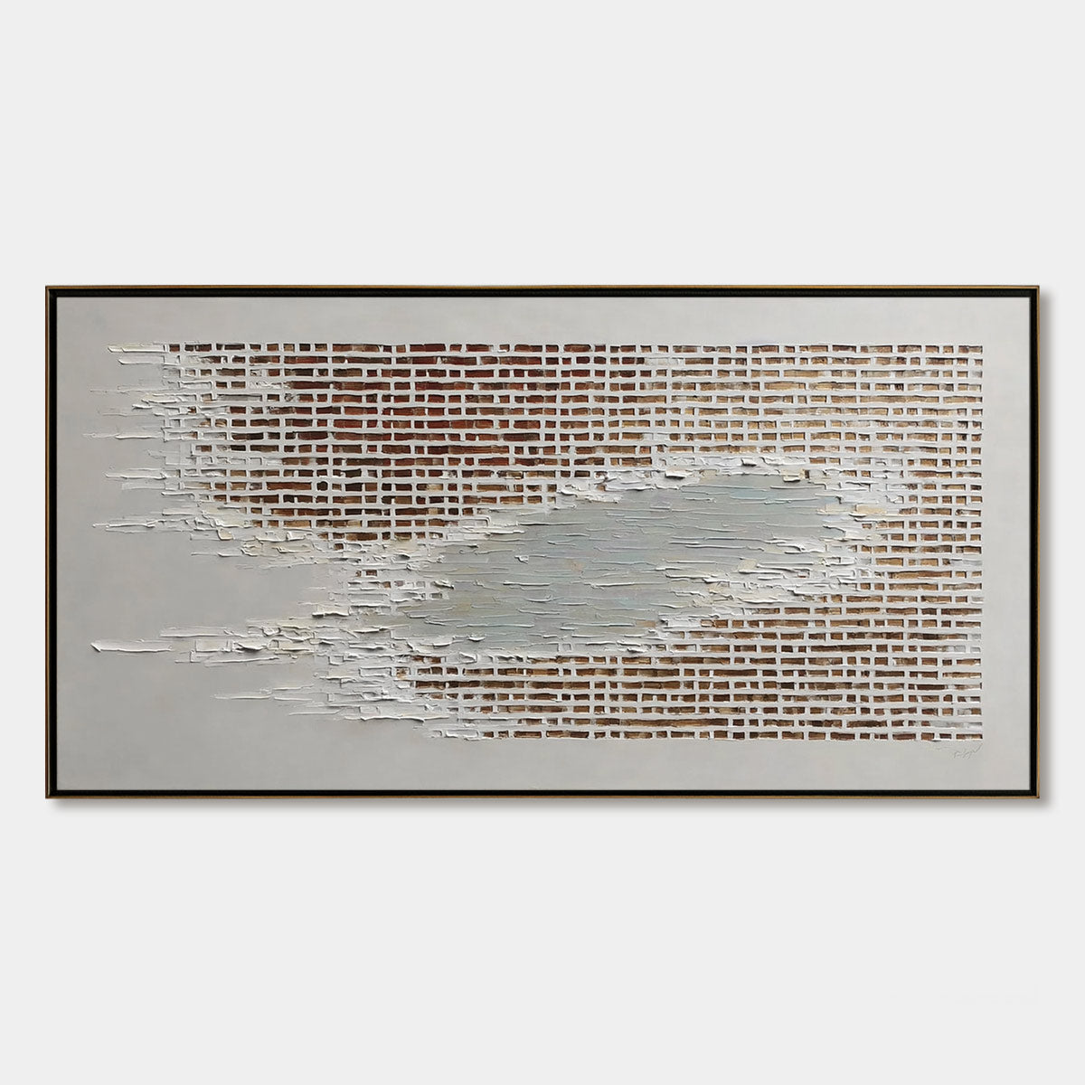FRAGMENTS OF TIME: Textured Minimalist Architectural Abstract Painting