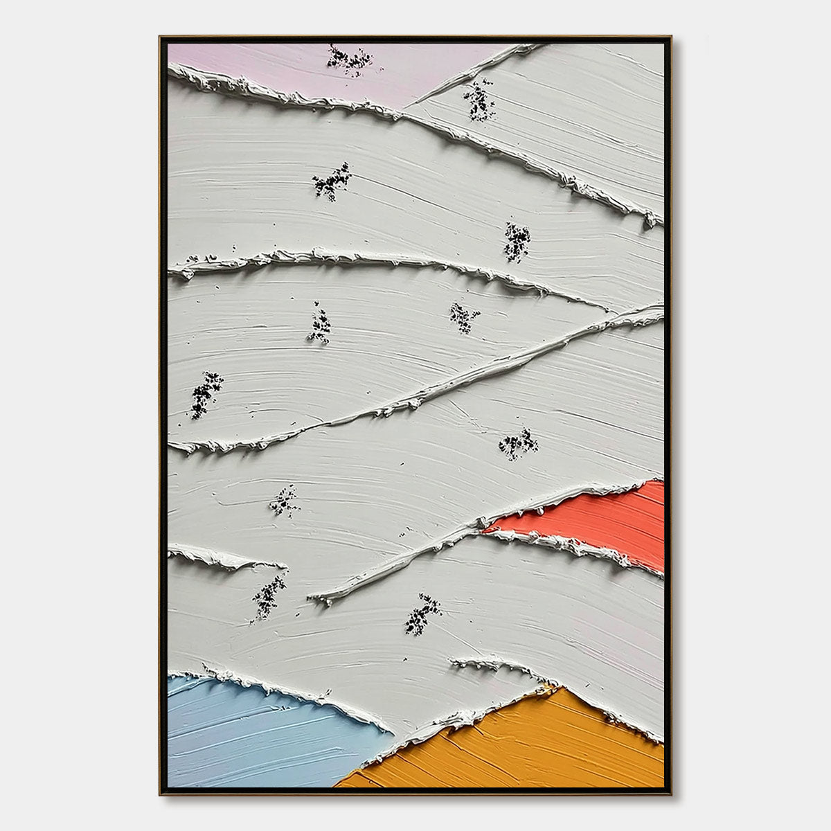 FRAGMENTS: Textured Wabi-Sabi Abstract Impasto Painting