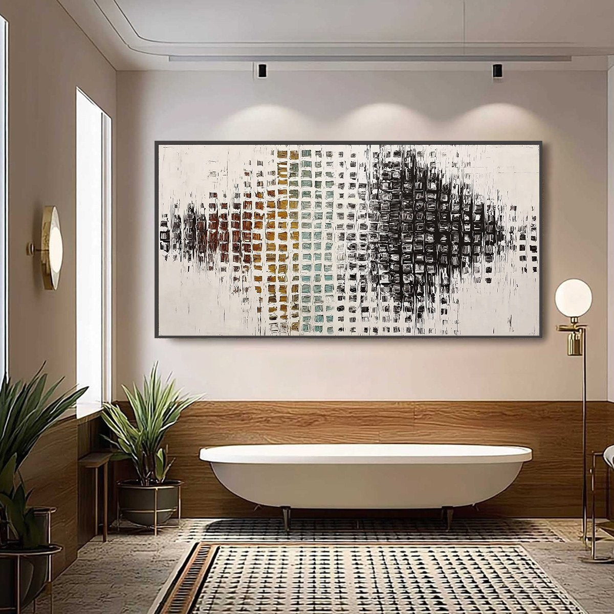 FREQUENCY: Large Textured Wabi Sabi Abstract Painting