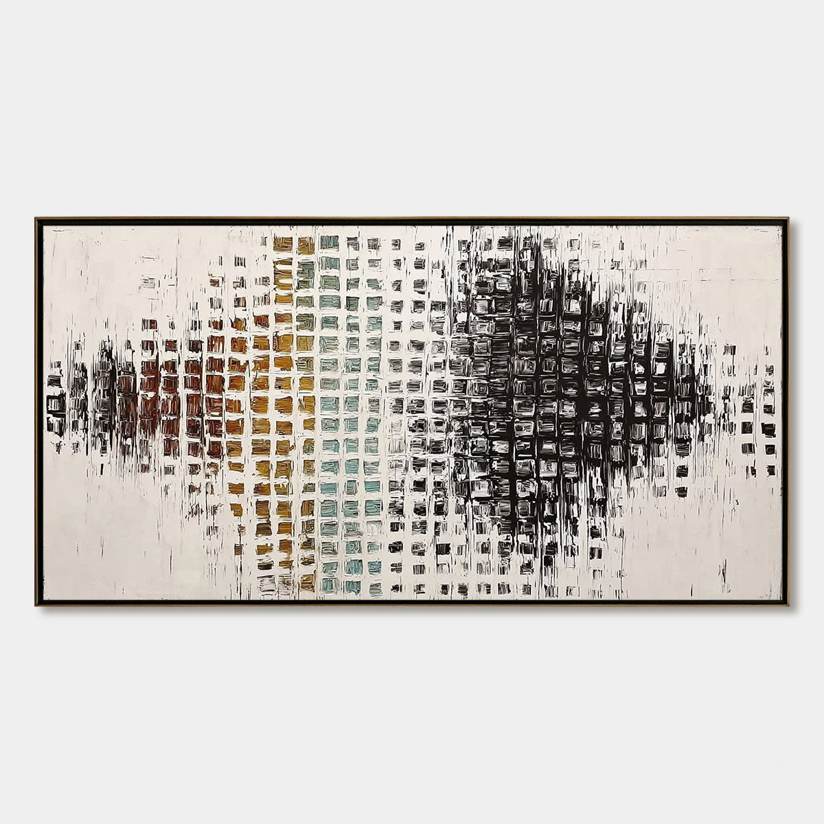 FREQUENCY: Large Textured Wabi Sabi Abstract Painting