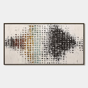 FREQUENCY: Large Textured Wabi Sabi Abstract Painting