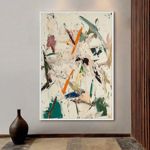 FROZEN RUSH Textured Abstract Impasto Oil Painting