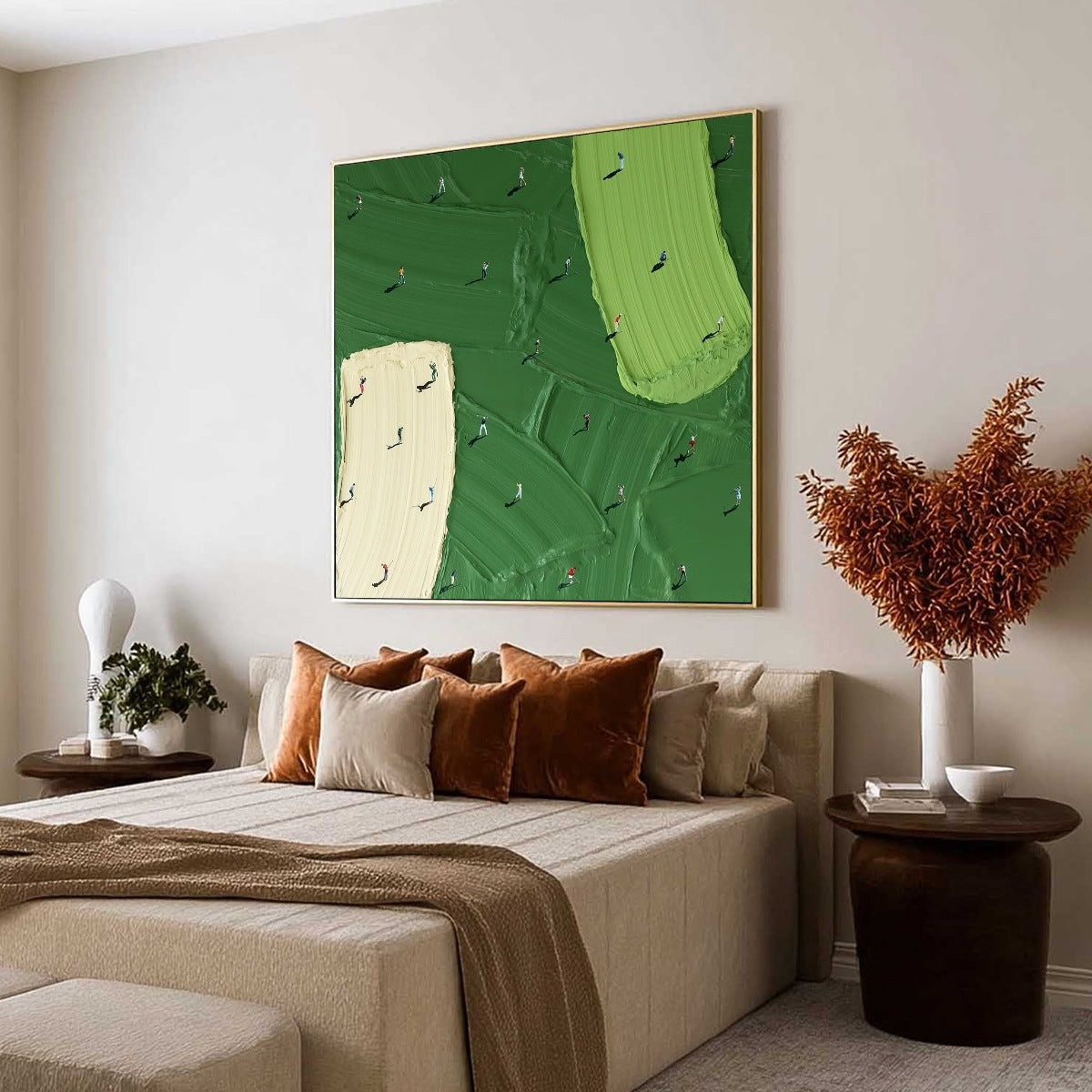 Fairway Dance impasto golf sports oil painting canvas wall art